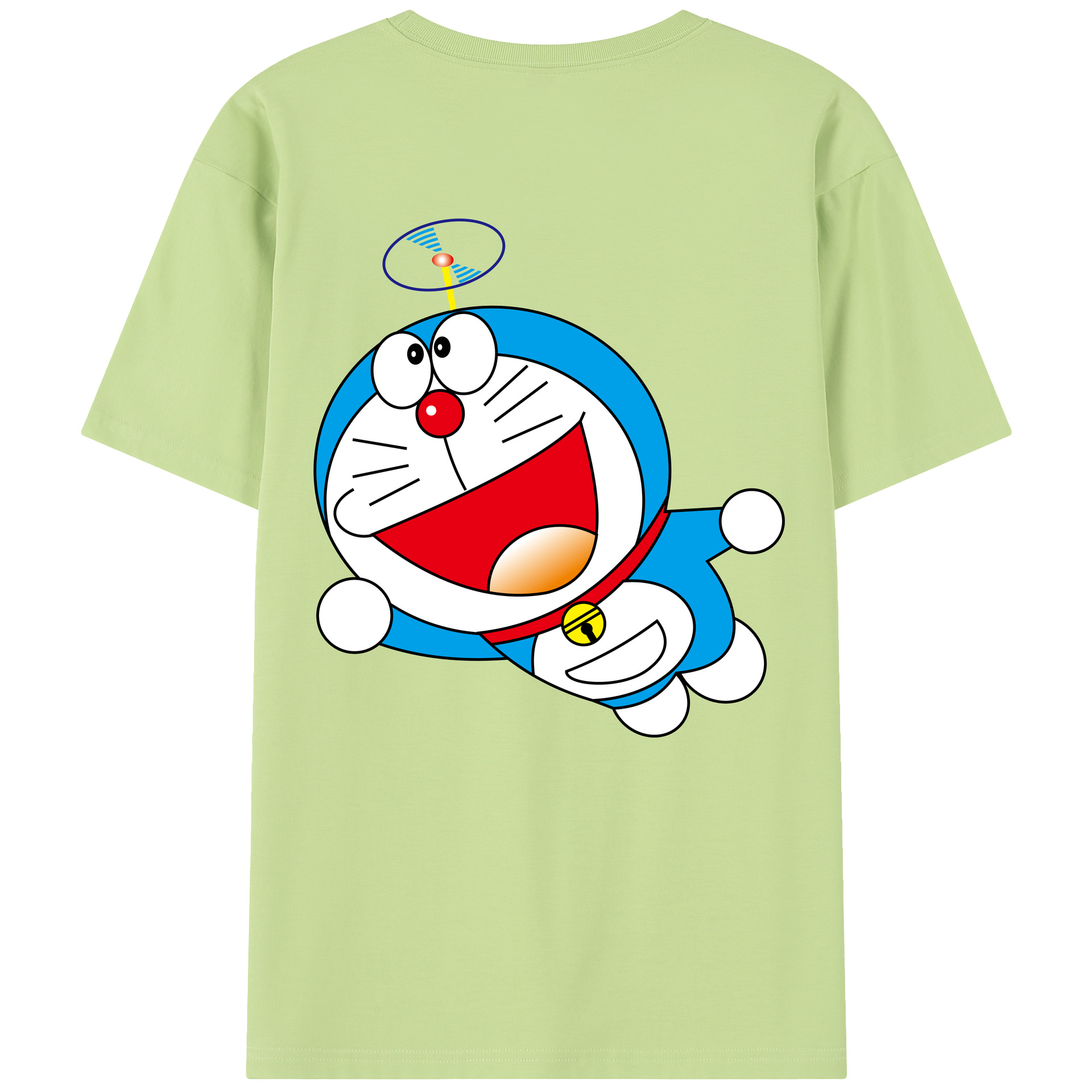 （画像用） ドラえもん Doraemon 綿100％半袖Tシャツ（背面プリント）